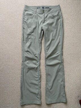 Prana Women's Sage Green Convertible Hiking/Trek Pants Size 12 tall